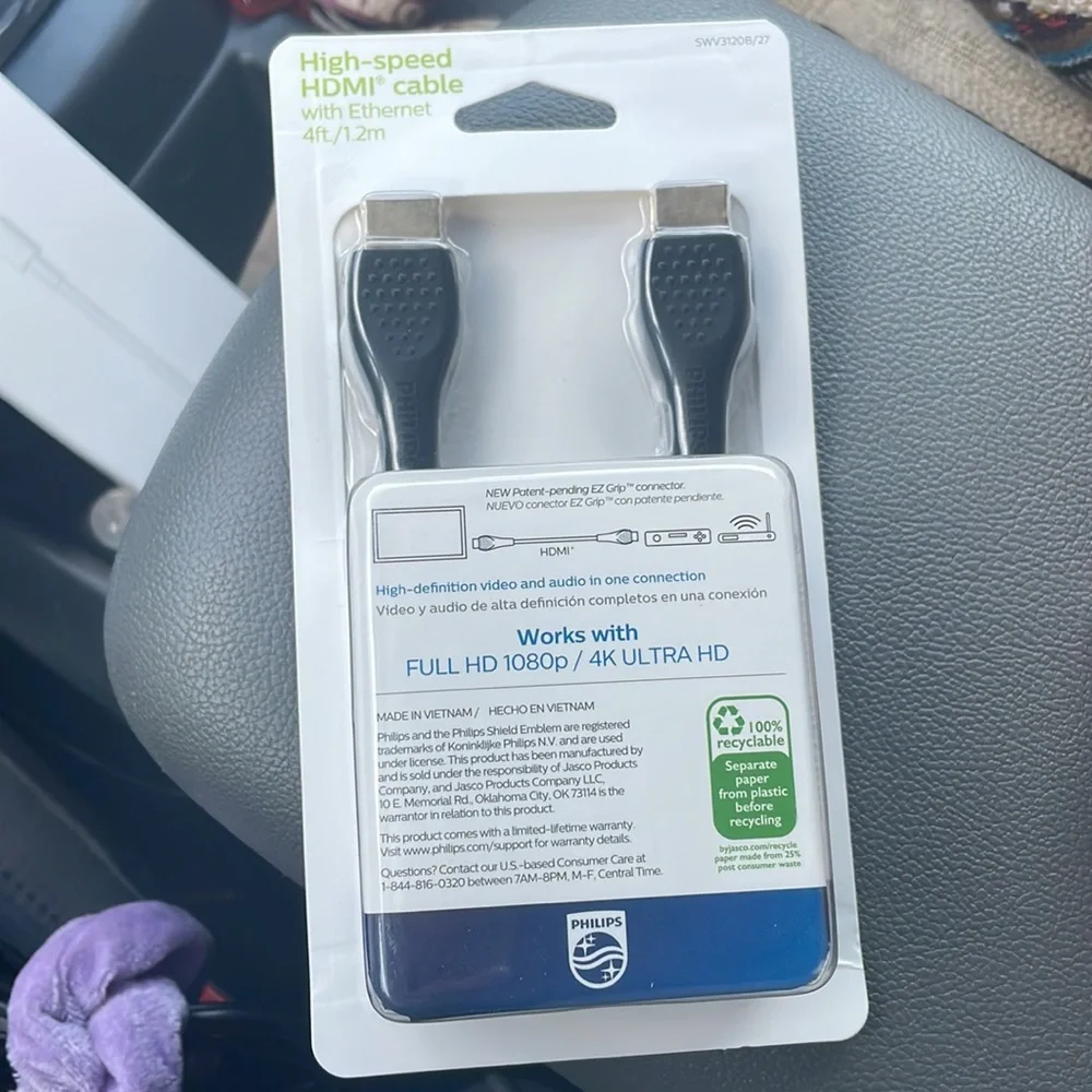 High speed HDMI cable with Ethernet